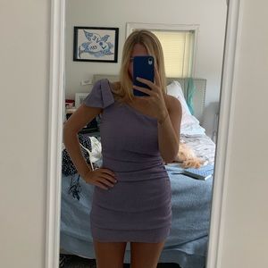 Superdown purple shimmery mini dress